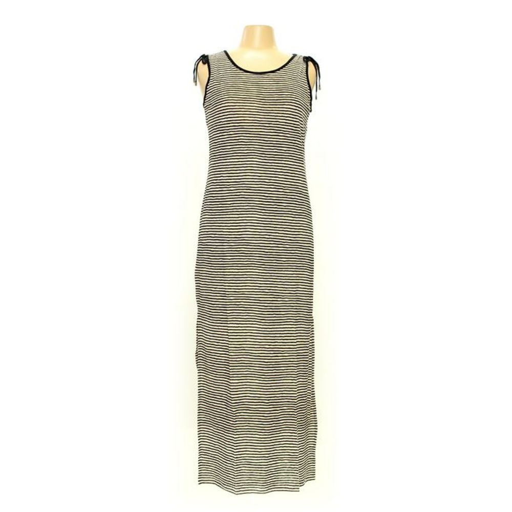 Lauren Ralph Lauren Womens Black Striped Sleeveless Maxi Dress NWT Size M